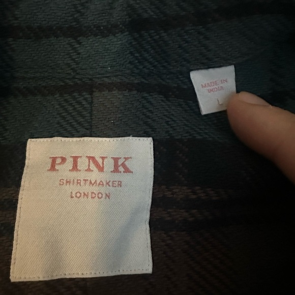 PINK Oversized Flannel Shirt - Picture 1 of 2